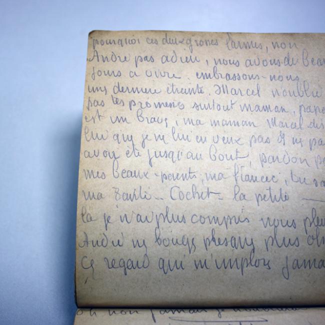 Carnet de Marcel GOSSOT (1914-2005), charpentier à Soissons, résistant de Libération Nord déporté à Buchenwald